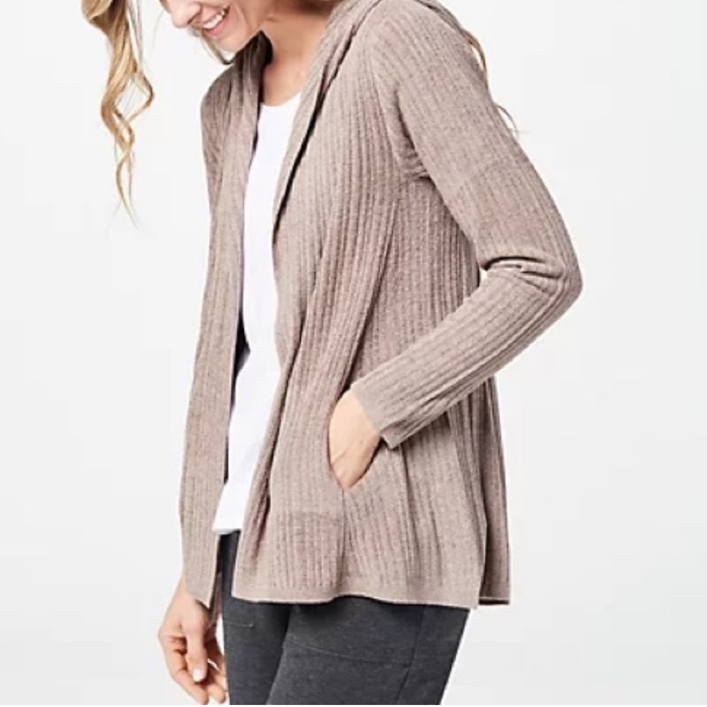 Barefoot Dreams CozyChic Ultra Lite Hooded Cardigan